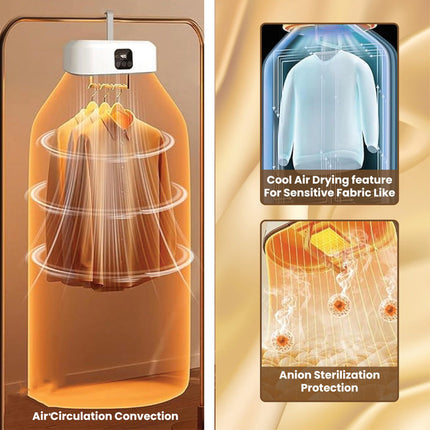 Compact Electric Clothes Dryer with Quick Dry Technology | Portable Solution for Efficient Drying 1