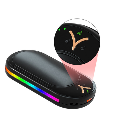 Compact Electric Hand Warmer Set with Rechargeable Battery for Portable Warmth 6