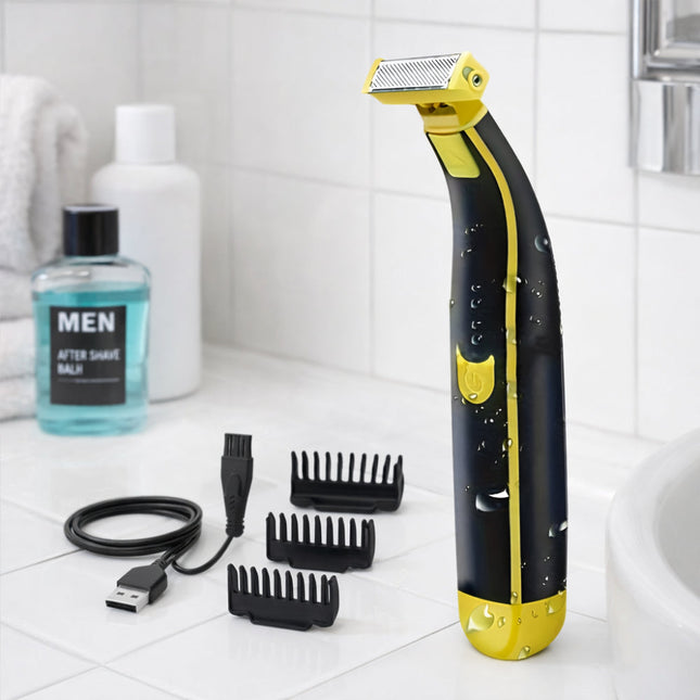 Compact Electric Shaver | Body Hair Trimmer with USB Charging | Versatile Grooming Tool for Home and Travel 0