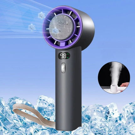 Portable Handheld Turbo Fan with 3000mAh Battery & Adjustable Speeds | Instant Cooling for Home, Work, or Travel