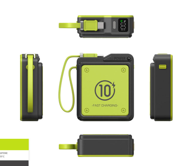 Compact Fast Charging Power Bank with Digital Display & Intelligent Protection 0