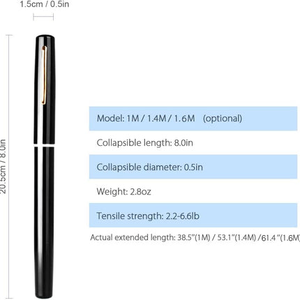 Compact Fishing Rod | Telescopic Fishing Pole with Lightweight Design | Perfect for Easy Transport and Hassle-Free Fishing 4
