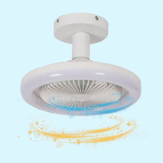 Compact Flush Mount Ceiling Fan with LED Lights | Space-Saving Design for Small Rooms 0