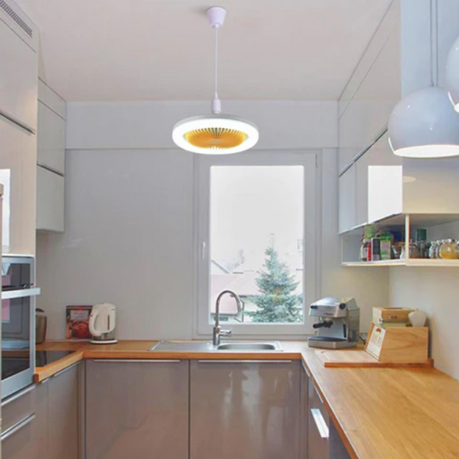 Compact Flush Mount Ceiling Fan with LED Lights | Space-Saving Design for Small Rooms 1