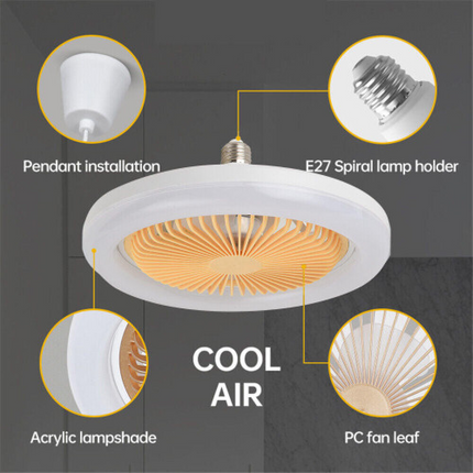 Compact Flush Mount Ceiling Fan with LED Lights | Space-Saving Design for Small Rooms 2
