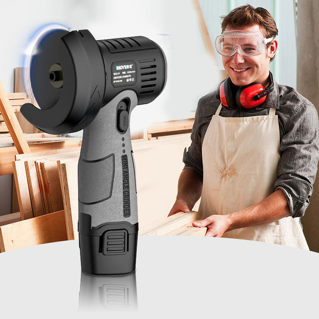 Compact Grinder | 12V Mini Angle Grinder with 400W Motor & Cutting Disc | Cordless Design for Versatile Use 0