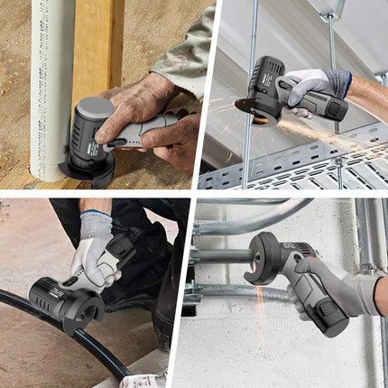 Compact Grinder | 12V Mini Angle Grinder with 400W Motor & Cutting Disc | Cordless Design for Versatile Use 4