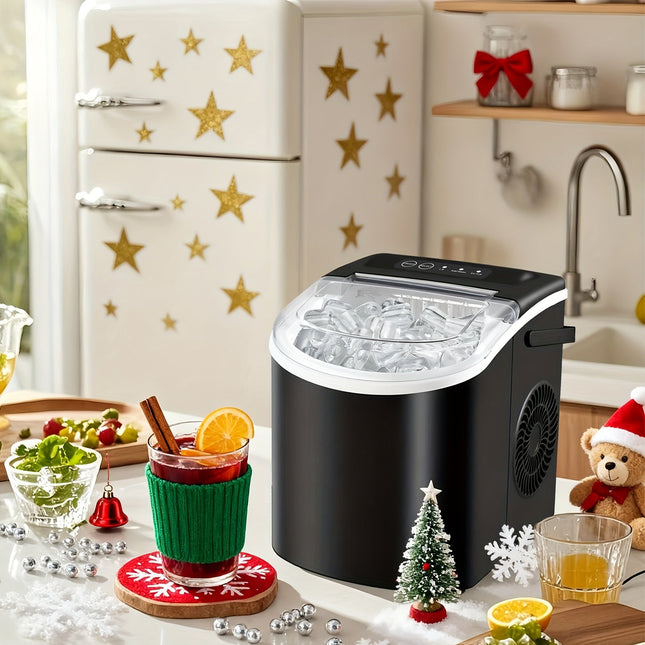 Compact Ice Maker | Portable Countertop Ice Machine with Fast Production | Ideal for Home and Office 1