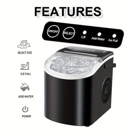 Compact Ice Maker | Portable Countertop Ice Machine with Fast Production | Ideal for Home and Office 5