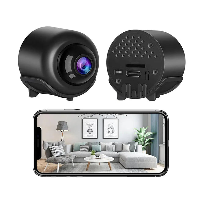 Compact Indoor Security Camera | 1080P HD Video & Night Vision | WiFi Connectivity for Clear Surveillance 1