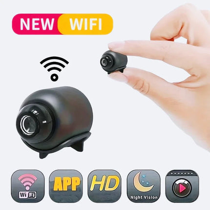 Compact Indoor Security Camera | 1080P HD Video & Night Vision | WiFi Connectivity for Clear Surveillance 5