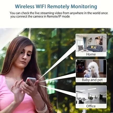 Compact Indoor Security Camera | 1080P HD Video & Night Vision | WiFi Connectivity for Clear Surveillance 7
