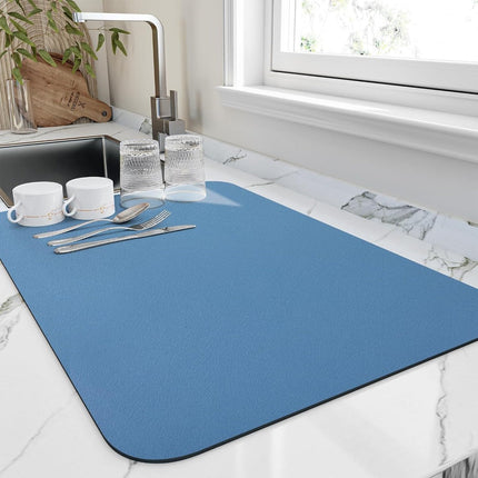 Compact Kitchen Dish Drying Mat with Super Absorbent Diatomite for Rapid Drying 3
