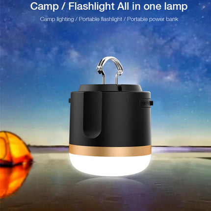 Compact LED Camping Lamp with Power Bank & USB Rechargeable Feature for Outdoor Adventures 1