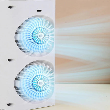 Compact Mini Desk Fan with Spray Cooling & Quiet Operation | USB-Powered for Instant Relief 3