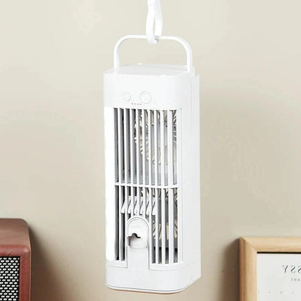 Compact Mini Desk Fan with Spray Cooling & Quiet Operation | USB-Powered for Instant Relief 4
