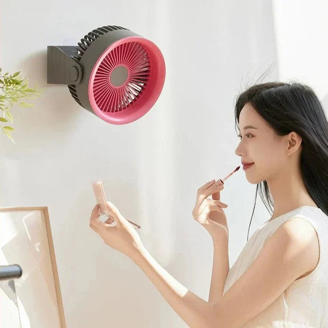 Compact Mini Fan | Small Desk Fan with 3600 mAh Battery & 4 Speed Settings | Perfect for Home or Travel Cooling 0