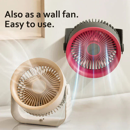 Compact Mini Fan | Small Desk Fan with 3600 mAh Battery & 4 Speed Settings | Perfect for Home or Travel Cooling 7