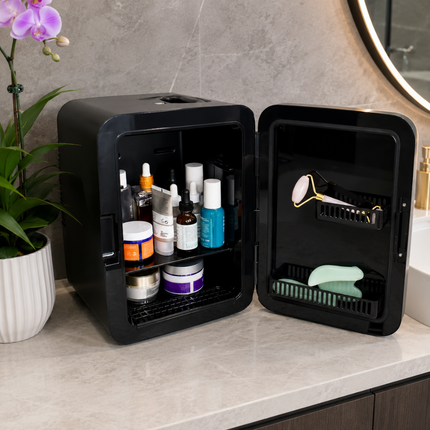 Compact Mini Fridge | Portable Small Refrigerator with Easy Cooling | Perfect Skincare Fridge for Home and Travel 3