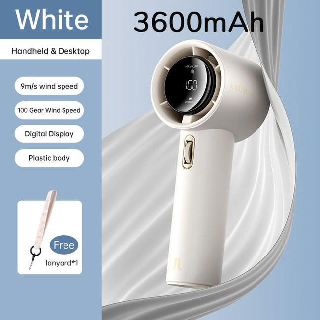 Compact Mini Handheld Fan with Digital Display | Portable Cooling Solution for Summer Comfort 0