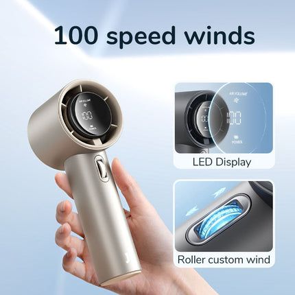Compact Mini Handheld Fan with Digital Display | Portable Cooling Solution for Summer Comfort 4