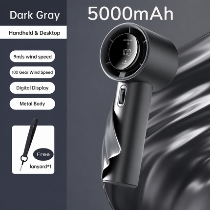Compact Mini Handheld Fan with Digital Display | Portable Cooling Solution for Summer Comfort