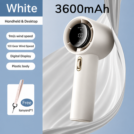 Compact Mini Handheld Fan with Digital Display | Portable Cooling Solution for Summer Comfort