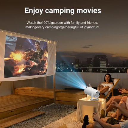 Compact Mini Projector | 1080P Wireless Streaming with 180° Rotation | Perfect for Home and Outdoor Use 2