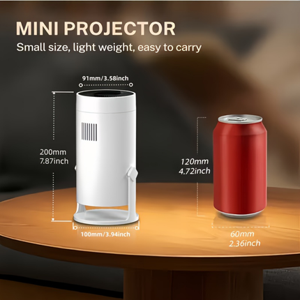 Compact Mini Projector | 1080P Wireless Streaming with 180° Rotation | Perfect for Home and Outdoor Use 4