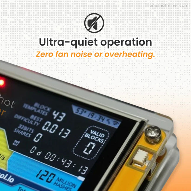 Compact Mining Display | ESP32 Crypto Monitoring Device with 2.8-Inch Display | Real-Time Metrics for Efficient Mining 1