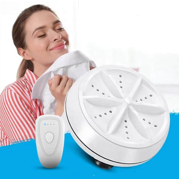 Compact Multi-Purpose Mini Washing Machine with Ultrasonic Technology | Portable Cleaner for Efficient Cleaning 0