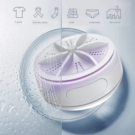 Compact Multi-Purpose Mini Washing Machine with Ultrasonic Technology | Portable Cleaner for Efficient Cleaning 3