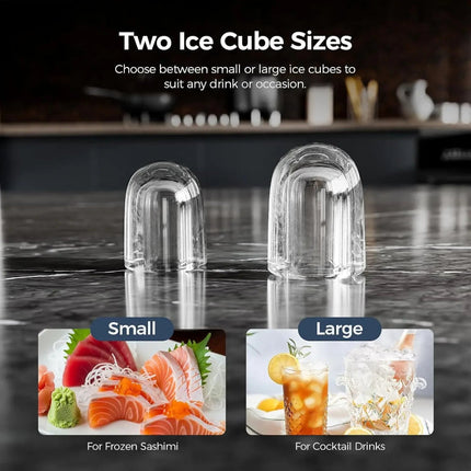 Compact Nugget Ice Maker | Portable Countertop Ice Machine with Self-Cleaning Function | Fast Ice Production for Home and Office 4