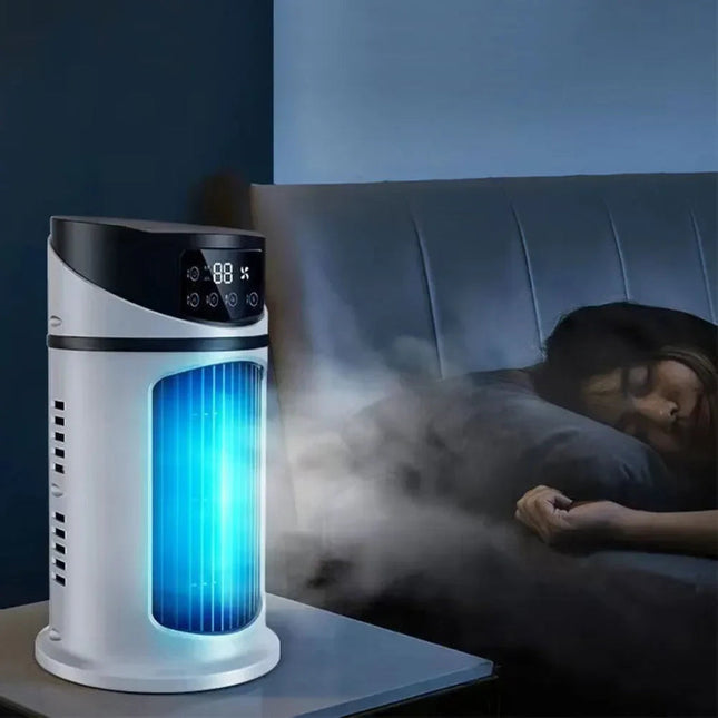 Compact Portable Air Conditioner | Evaporative Cooling Fan with Humidifier for Personalized Comfort 0