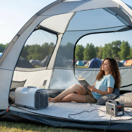 Compact Portable Air Conditioner with Dehumidifier Function | Ideal for Camping and Small Spaces 4