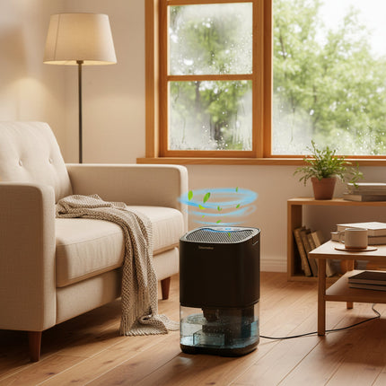 Compact Portable Dehumidifier with Night Light & Air Filter | Ideal for Small Rooms & Clean Air Quality 2