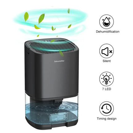 Compact Portable Dehumidifier with Night Light & Air Filter | Ideal for Small Rooms & Clean Air Quality 3