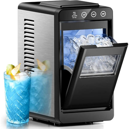 Compact Portable Ice Maker | Fast Ice Production with Self-Cleaning Feature for Home and Office 0