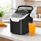 Compact Portable Ice Maker | Fast Ice Production with Self-Cleaning Function for Home and Outdoor Use 0