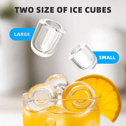Compact Portable Ice Maker | Fast Ice Production with Self-Cleaning Function for Home and Outdoor Use 5