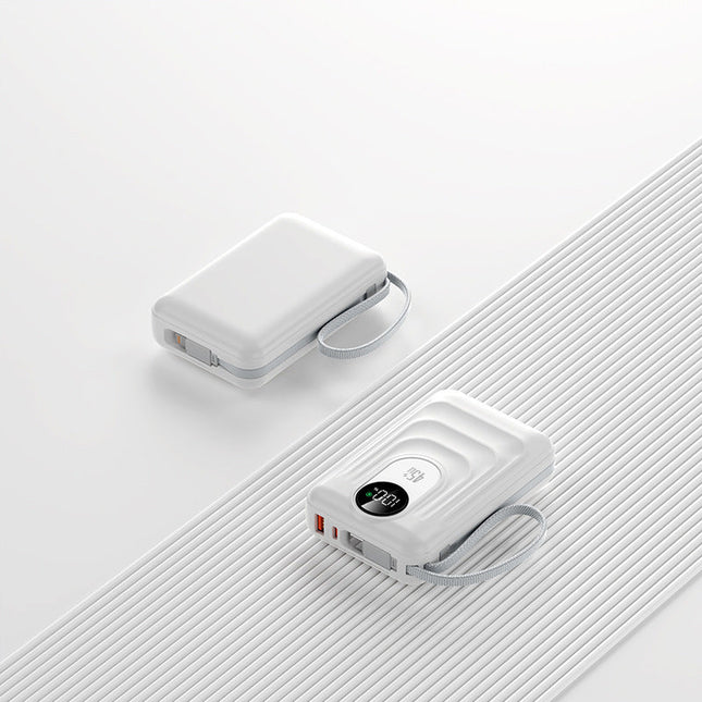 Compact Portable Power Bank with Fast Wireless Charging & LED Display 0