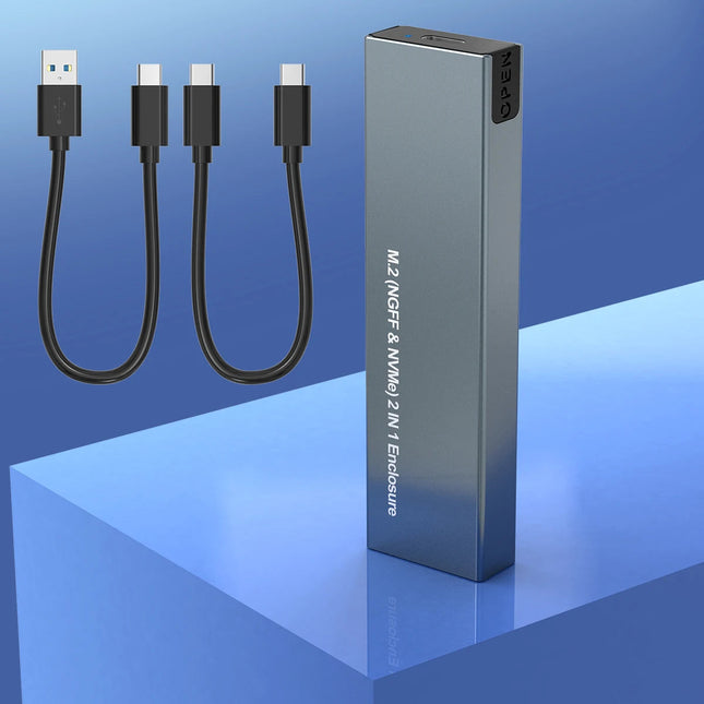 Compact Portable SSD Enclosure Case with 10Gbps Transfer Speed | Versatile Storage Solution for Fast Data Access 0