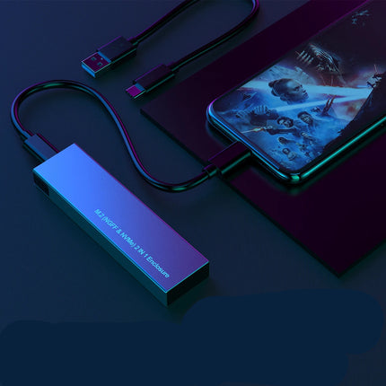 Compact Portable SSD Enclosure Case with 10Gbps Transfer Speed | Versatile Storage Solution for Fast Data Access 3