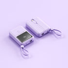 Compact Power Bank | Portable Charger with Integrated Cable & Digital Display | Convenient Solution for Mobile Devices 0
