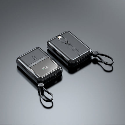 Compact Power Bank | Portable Charger with Integrated Cable & Digital Display | Convenient Solution for Mobile Devices 3