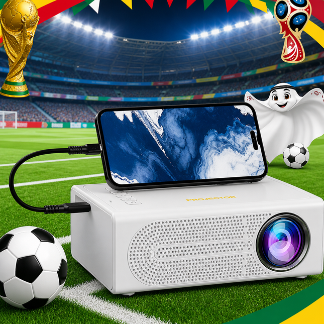 Compact Projector | Mini 1080P Projector with USB Connectivity | Portable Entertainment for Movies and Gaming 0