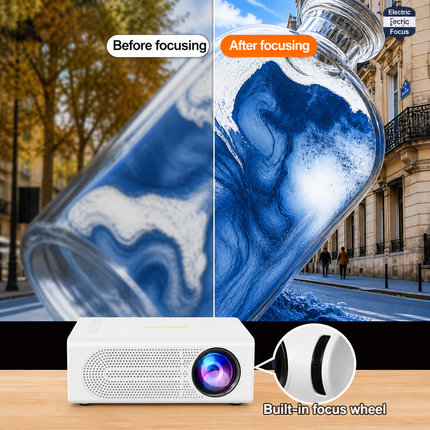 Compact Projector | Mini 1080P Projector with USB Connectivity | Portable Entertainment for Movies and Gaming 1
