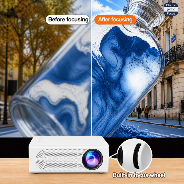 Compact Projector | Mini 1080P Projector with USB Connectivity | Portable Entertainment for Movies and Gaming 1