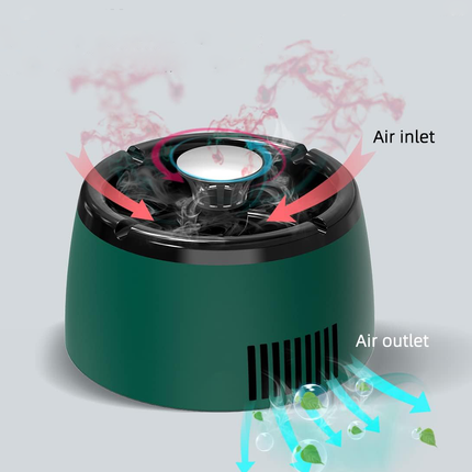 Compact Smokeless Ashtray with Triple Air Purifier Filter for Cleaner Air 3