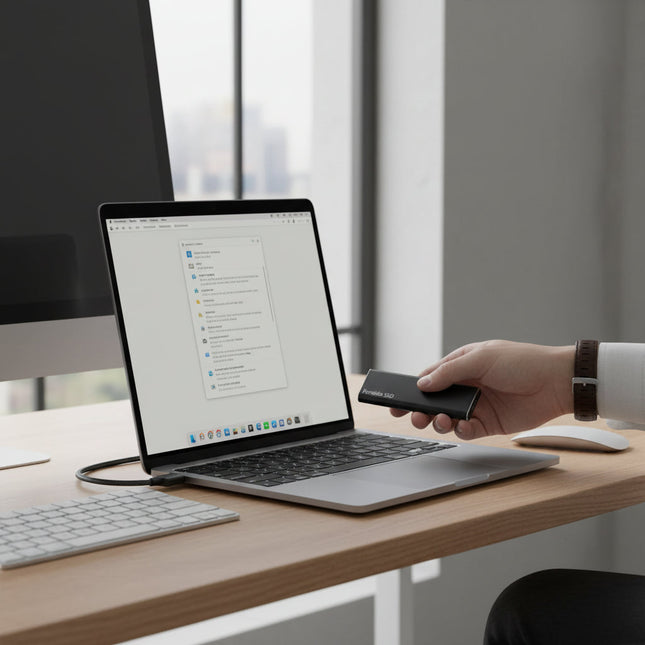 Compact Storage Solutions | Portable SSD External Hard Drive with 4TB Capacity | Lightweight Design for Easy Portability 0